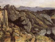 Paul Cezanne Rochers a l'Estaque oil painting reproduction